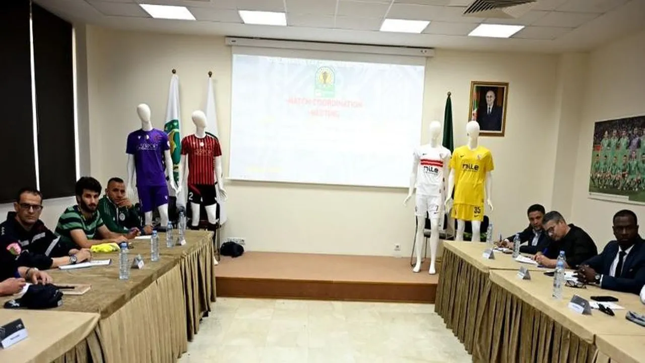 الاجتماع الفني لمباراة الزمالك واتحاد العاصمة الجزائري في إياب نهائي الكونفدرالية